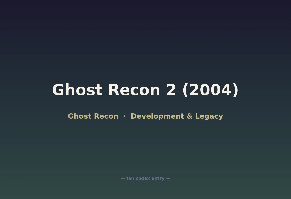 Ghost Recon 2 (2004)
