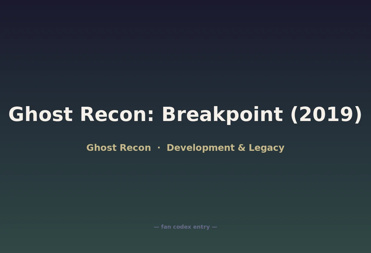 Ghost Recon: Breakpoint (2019)