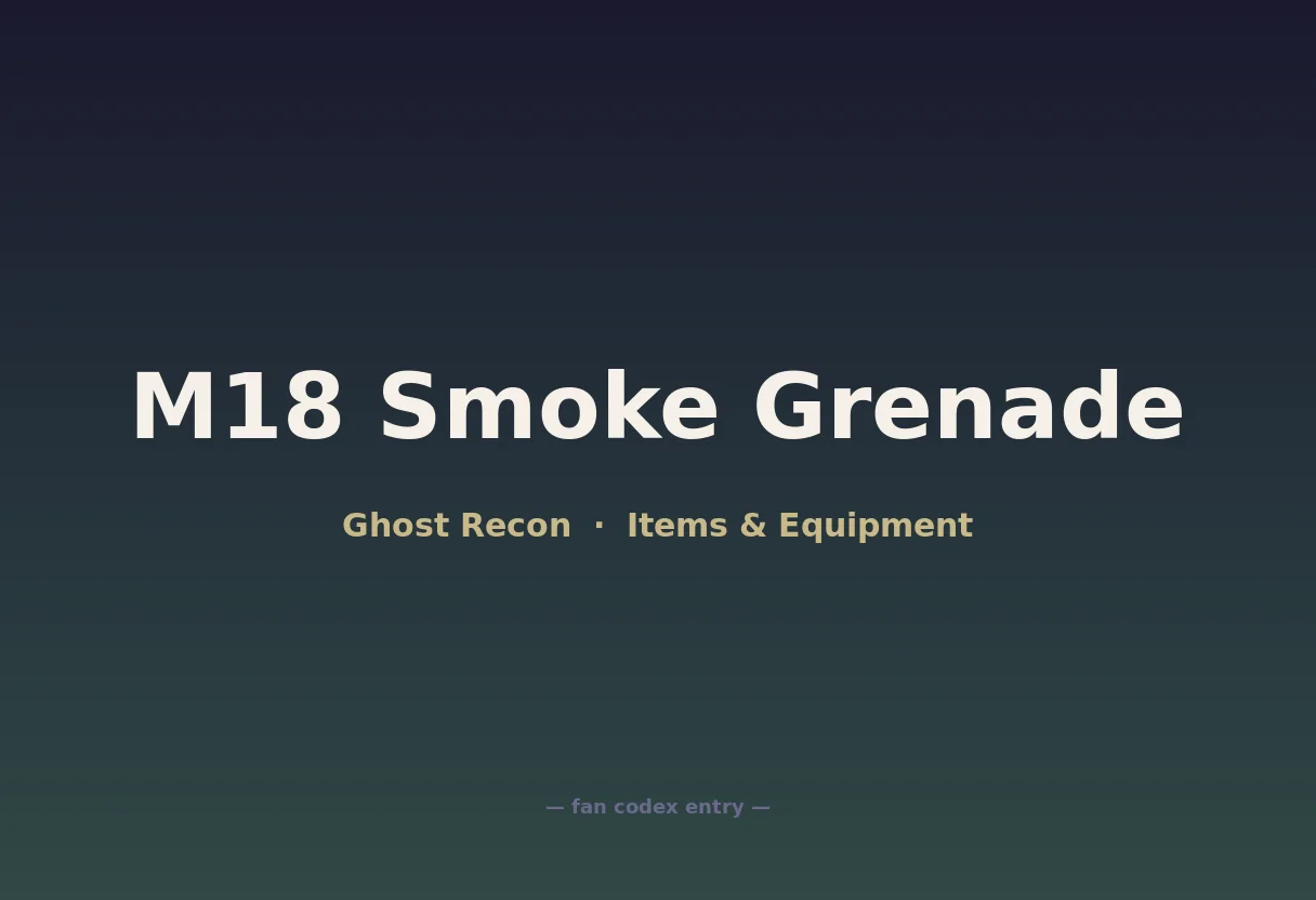 M18 Smoke Grenade