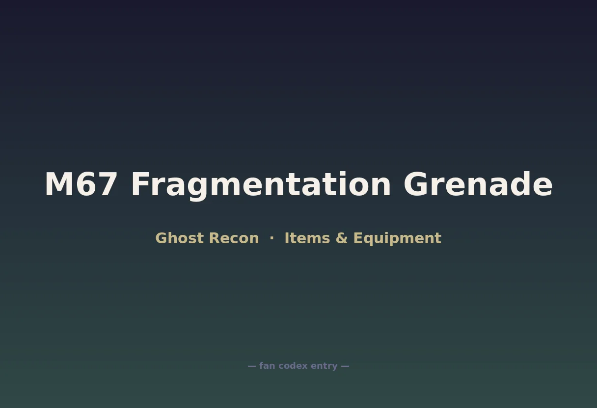 M67 Fragmentation Grenade