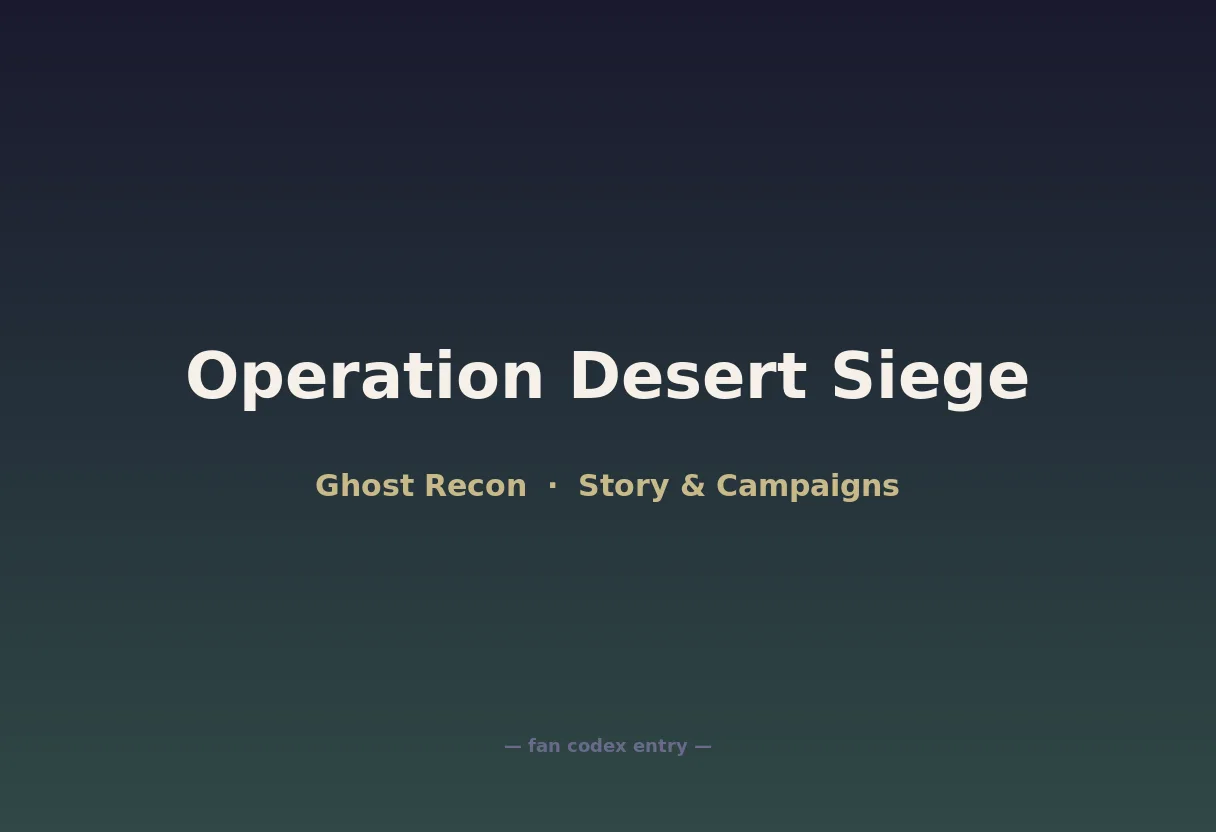 Operation Desert Siege