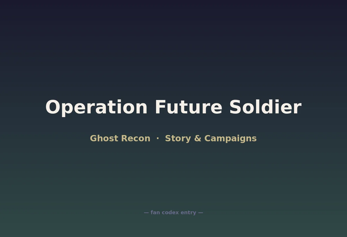 Operation Future Soldier